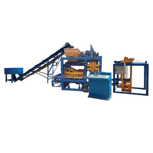 Maquinaria automática de material de construcción a pequeña escala, máquina de bloques de maquinaria de fabricación de ladrillos de cemento de enclavamiento de hormigón - Product Image 2