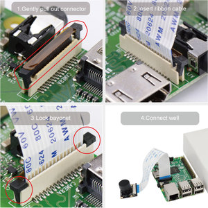 Fotocamera grandangolare Fish-eye per fotocamera Raspberry Pi 4B/3/2 / B 5MP /1080p per fotocamera Raspberry Pi - Product Image 5