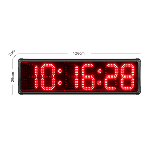 8 pollici con Display a Led a faccia singola portatile digitale conto alla rovescia Timer da corsa uso esterno grande orologio da corsa per maratona impermeabile - Product Image 2