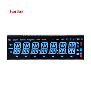 Personalizzare 2 3 4 5 6 7 8 cifre monocromatico 7-segmento 7 segmento positivo riflettente piccolo gas contatore dell'acqua display lcd - Product Image 3