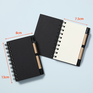 在线批发高品质牛皮纸迷你螺旋记事本，带空白内页儿童笔记 - Product Image 5