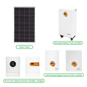 带MPPT控制器的10000瓦离网太阳能光伏发电系统壁式套件15KW 25KW锂离子电池存储系统 - Product Image 4