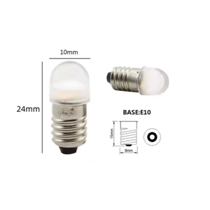 E10 <strong>LED</strong> Bulbs 3030SMD 0.5W 6V/12V/24V DC 12lm Torches Light Lamp Bulb with Clear Cover - Product Image 6