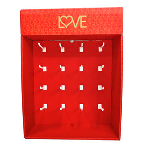 Cajas de exhibición de PDQ personalizadas de alta calidad con gancho de plástico Diseño de papel con solapa de cartón portátil Estilo de gama alta - Product Image 2