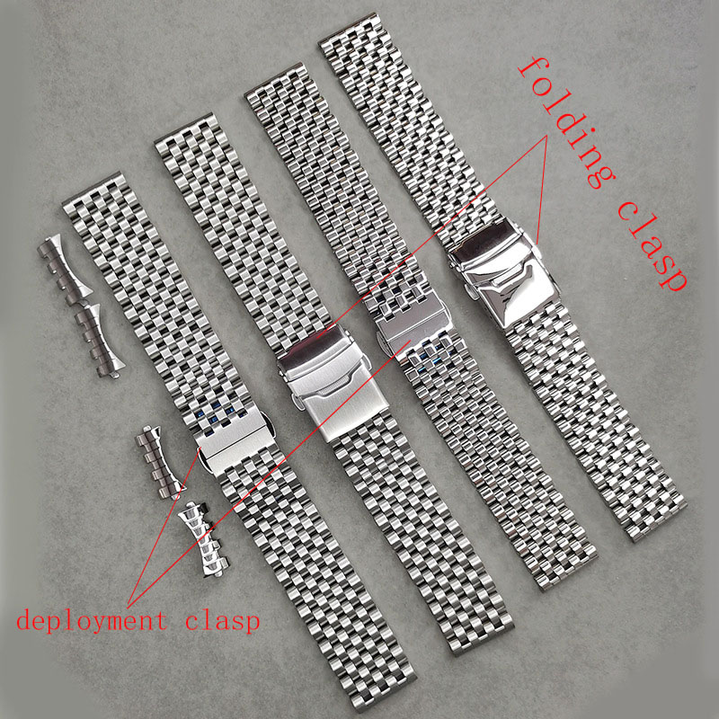Silver polished + deployment clasp