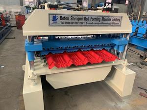 High Quality Glazed Tile Roll Forming Machine for Q Tile Roof Making Used Condition with PLC Control <strong>System</strong> Made <strong>in</strong> China - Product Image 4