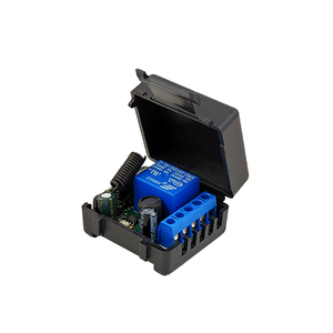 Small 1 CH Wireless Remote <strong>Control</strong> 433 MHz 315 MHz Garage Door Opener Receiver with Cover 12V DC Gate Application Learning Code - Product Image 1