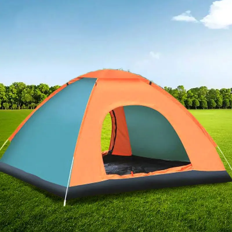 2-4 사람 휴대용 야외 가족 글램핑 방수 인스턴트 팝업 텐트 캠핑 하이킹 산