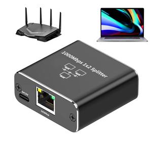 1000Mbps Ethernet Splitter <strong>Network</strong> Adapter RJ45 POE 1X2 1X3 1X4 LAN Extender for PC <strong>Computer</strong> Router Switch Works Simultaneously - Product Image 1