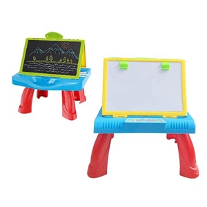 Обучающий стол 2 в 1, игрушечный стираемый магнитный стол для рисования - Product Image 1