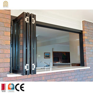 Alucasa กระจกกันแรงกระแทกพับได้แบบพาโนรามา, หน้าต่างบานเลื่อน3รางสำหรับบ้าน - Product Image 5