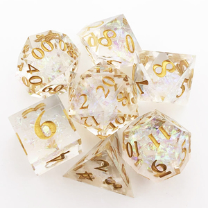 DND RPG ชุดเกมกระดานลูกเต๋าหลายด้าน D20 D6เรซิ่นคมสำหรับการผจญภัยดันเจี้ยนและเกมกระดาน - Product Image 5