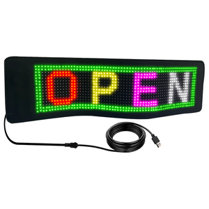 Letreros LED programable mensaje desplazamiento signo tablero ultrafino suave Flexible Led Panel coche pantalla para tienda - Product Image 3
