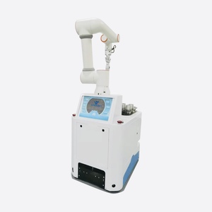 Plataforma móvil con AGV/AMR Delivery Cobot CNC máquina de carga y descarga brazo robótico programable