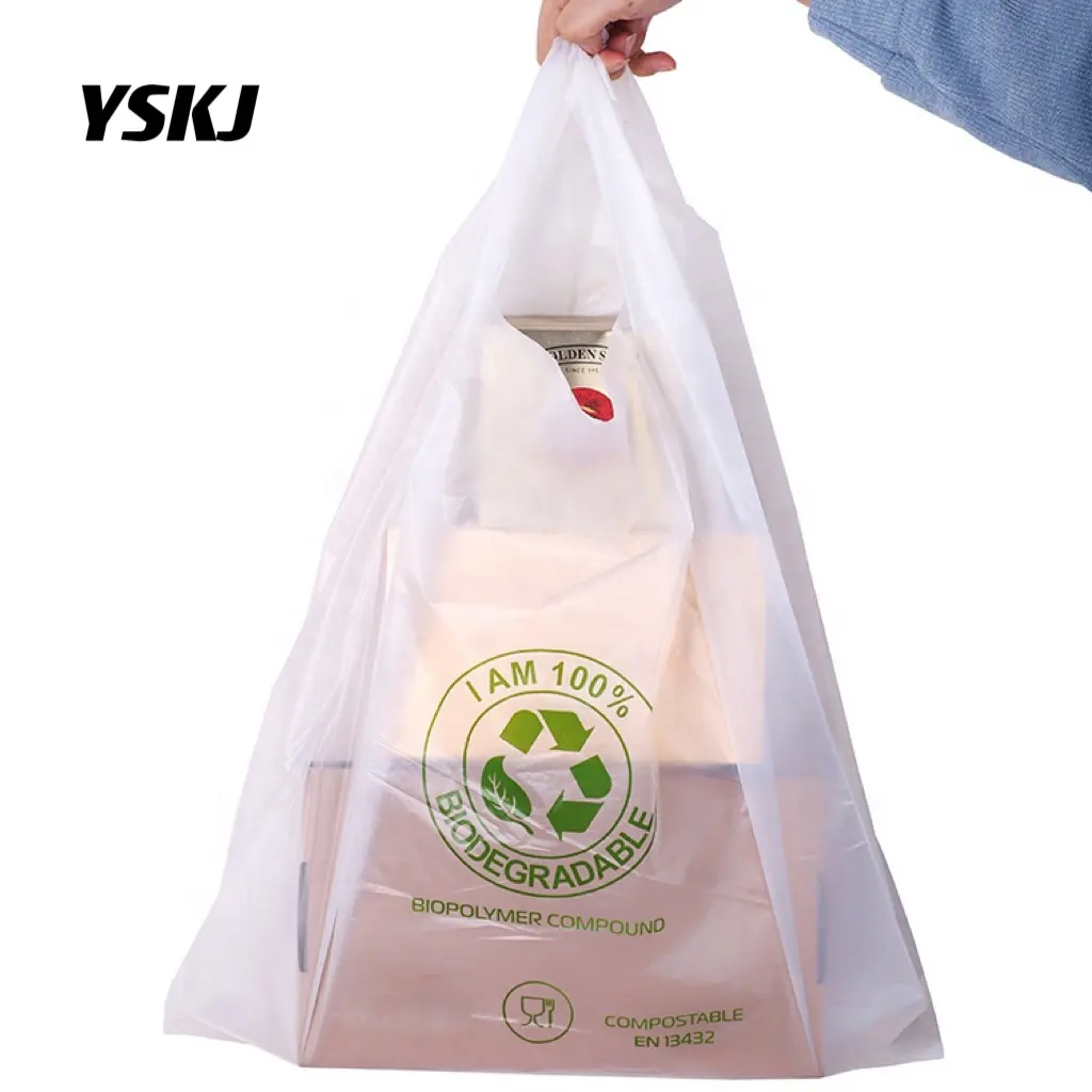सस्ती कीमत कस्टम टी शर्ट प्लास्टिक शॉपिंग बैग