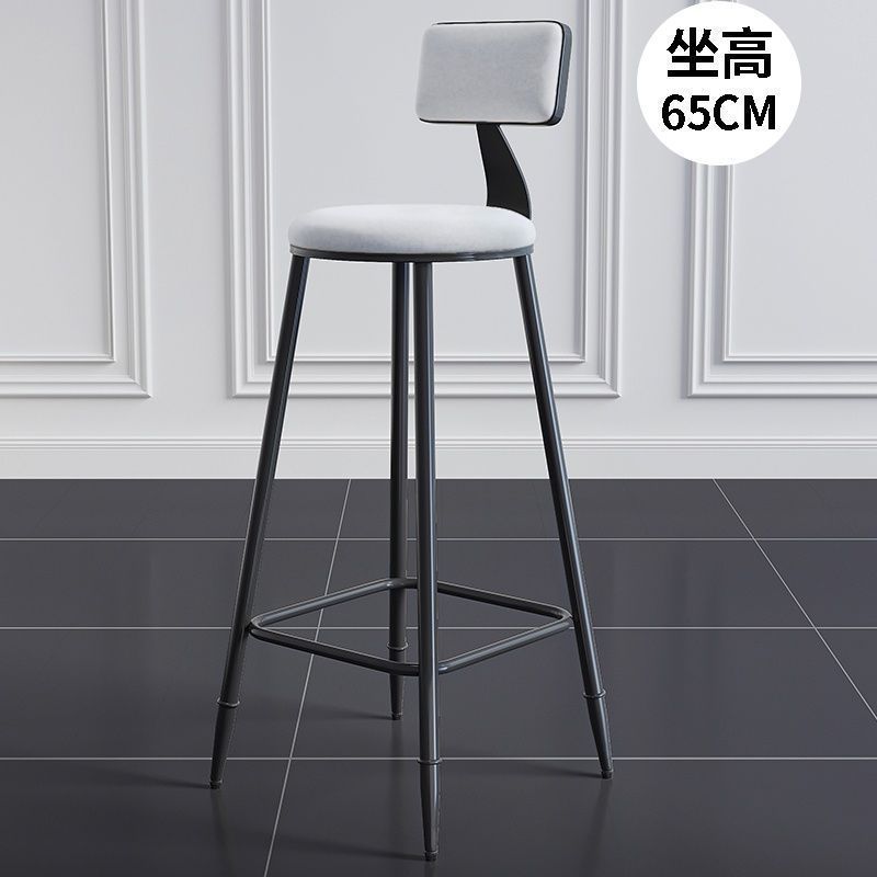 Second generation, black chair with white velvet, 65cm