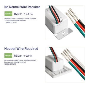 2025 RZ021-10A-N an der Wand montierter PIR-Bewegungs sensorsc halter mit Timer/Dimm funktion | Lichtsc halter | Auto ON/OFF Smart Control - Product Image 3