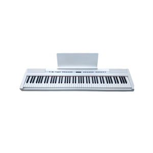 88 Keys Digital Piano with Stand, <strong>Bluetooth</strong>, 3 Pedals, Power Adapter, Instruction Book, Headphone Jack/MIDI <strong>Input</strong>/<strong>output</strong> (white) - Product Image 1