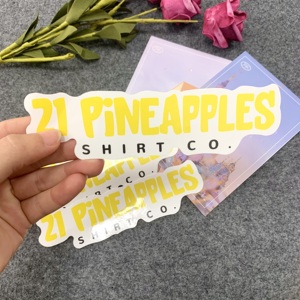 制作不干胶标签标志设计防紫外线模切贴纸印刷防水聚氯乙烯乙烯基贴纸 - Product Image 3