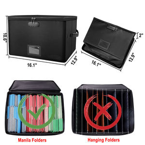 YIHUAXING, carpeta de archivos colgante personalizada, caja de documentos ignífuga bloqueable con cremallera para productos de archivo - Product Image 5
