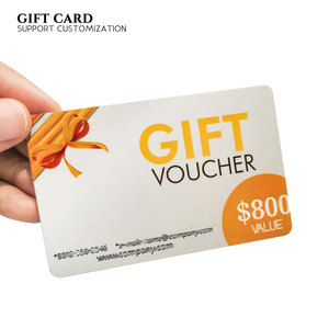 Tarjeta de regalo de PVC con impresión personalizada Tarjeta de membresía Tarjeta de regalo con código de barras y código QR - Product Image 3