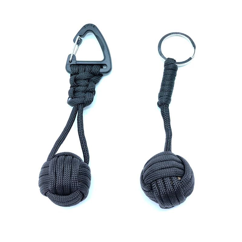 Black triangular keychain set