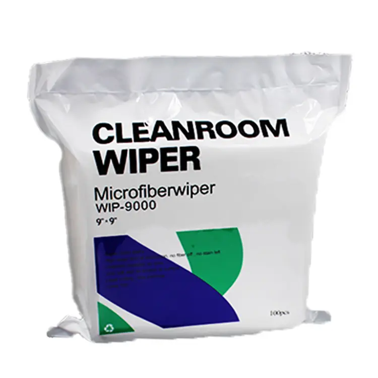 โปรโมชั่น170gsm 9X9นิ้วเลเซอร์ตัดอุตสาหกรรมไมโครไฟเบอร์10ชั้นคลีนรูมปัดน้ำฝน