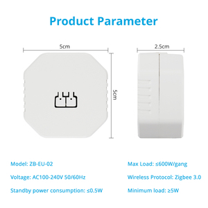 <strong>Zigbee</strong> 3.0 Inline Switch DIY Breaker Module SmartThings Hubitat APP Remote <strong>Control</strong> Smart Home <strong>Zigbee</strong> Light Switch Base OEM - Product Image 6