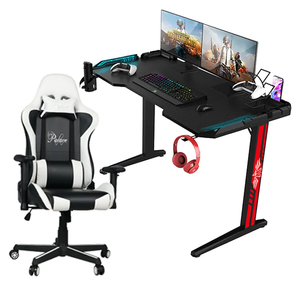 Wholesale Most Popular RGB Fashion Gaming <strong>Table</strong> Low Price with Fast Shipping Metal and Wooden Carbon Surface for Office Use - Product Image 2