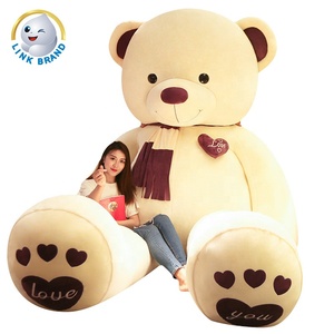 32in/80cm oyuncak ayı eşarp ile sevimli peluş oyuncaklar süper yumuşak PP pamuk çocuk oyun için doğum günü özel hediyeler - Product Image 3