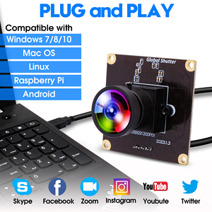 ELP Global Shutter USB <strong>Camera</strong> <strong>Module</strong> 1080P Wide Angle No Distortion Lens 90fps Web PC <strong>Camera</strong> Board for Laptop <strong>Raspberry</strong> <strong>Pi</strong> - Product Image 3