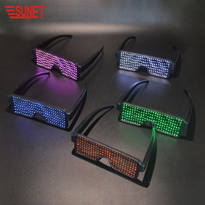 SUNJET New <strong>Product</strong> Custom Logo APP <strong>Control</strong> <strong>Programmable</strong> LED Magic Glasses Window-shades Party Glasses for bar KTV - Product Image 4