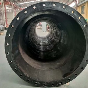 大径スチールワイヤースケルトン吸引排水フランジゴムホース浚渫採石用砂吸引スラリーゴムホース - Product Image 3