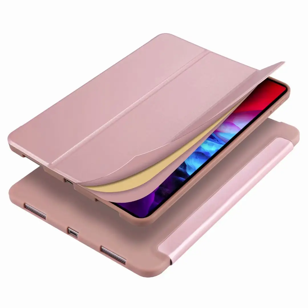 Étui antichoc en cuir PU Smart Cover pour apple ipad pro 12.9 pouces 5e génération 2021 256gb tablette veille automatique 12.92020 2022