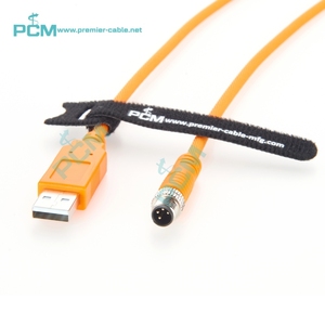 M8 4 pin maschio a USB-A maschio RS232 cavo di configurazione sensore seriale PLC programmazione compatibile malato 6034574 DSL-8U04G02M025KM1 - Product Image 4