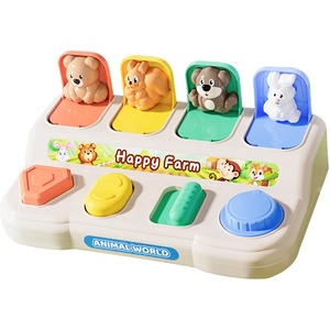 Children Animal Peek-a-boo Machine Game Early Learning Cognitive Exercise <strong>Toys</strong> Baby Finger Flexible Safety Pop-up Switch <strong>Box</strong> - Product Image 1