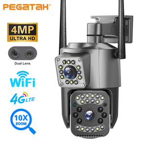 4MP แอป V380ในคลังสินค้า EU กล้อง IP PTZ 2K พร้อมการ์ดหน่วยความจำ128G WiFi 4G ซิมการ์ดคู่เลนส์ซูม10X กล้องกลางแจ้ง - Product Image 2