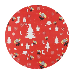 定制印刷Xmas Pu餐垫4个餐垫防水厨房餐垫Estampado De Navidad圣诞餐垫 - Product Image 2