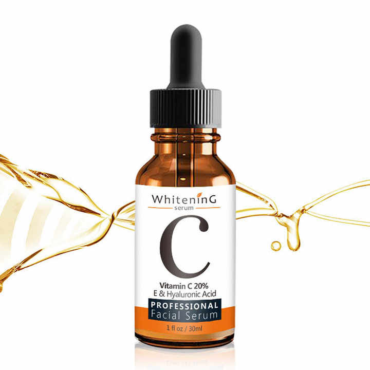 OEM Serum Wajah Asam Hialuronat, Serum Vitamin C Pemutih Anti Penuaan Organik Alami, Serum Wajah Perawatan Kulit Label Pribadi
