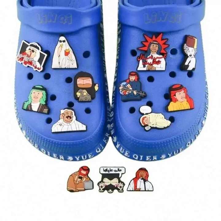 Wholesale Designer Clog Charms Custom Pvc Rubber Shoe Charms for Clog Custom Clog Charms