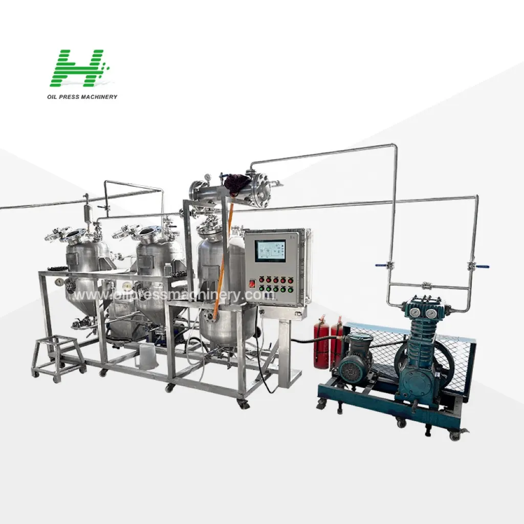 Producción diaria 1-200L máquina de extracción de aceite de cocina máquina de extracto de aceite de incienso máquina de extracción de aceite de cúrcuma