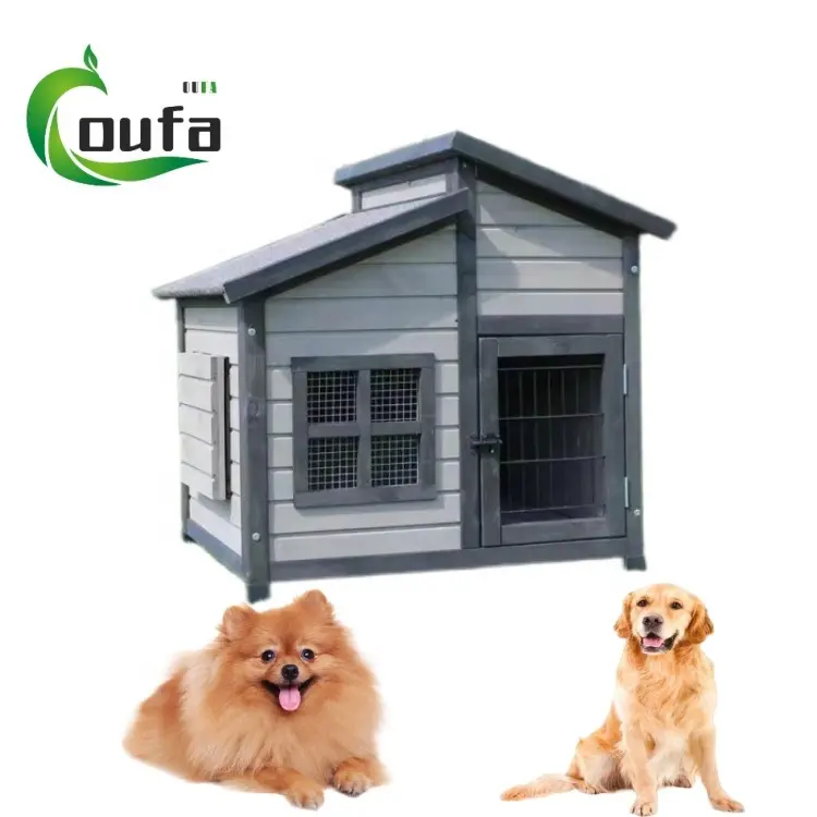 Di case per animali cuccia per cani Villa dimensioni personalizzate gabbia per cani in legno per gatti