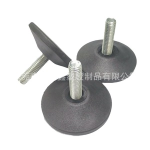 3/8-16 20毫米D30 M8小型固定柔软防滑工作台调平脚，用于椅子和沙发 - Product Image 2