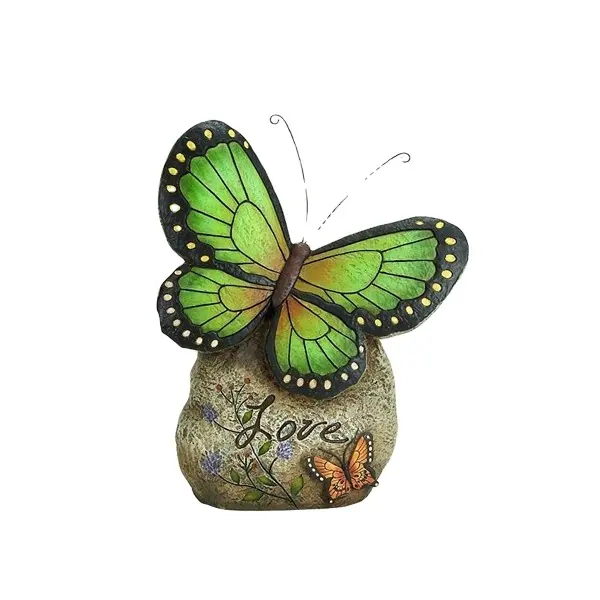 Fata ornamenti da giardino figura di farfalla in resina all'ingrosso