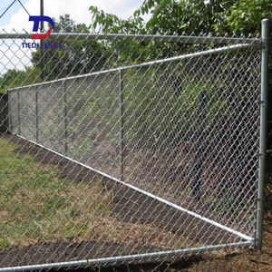 Çin'de yapılan zincir bağlantı çit galvanizli zincir bağlantı tel örgü çit örgü paneli çerçeve ile siklon örgü - Product Image 6