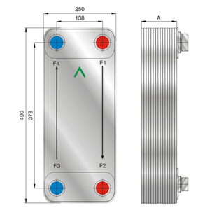 FHC136 <strong>Freon</strong> to Air <strong>Plate</strong> <strong>Heat</strong> <strong>Exchanger</strong> for Air Dryer