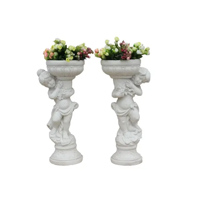 I vasi da fiori in fibra di vetro di arte del giardino stampano la fioriera alta per il prodotto della decorazione