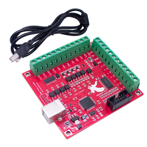 WGZX Mach3 Driven Motion Control Card Kit 4 Axis USB <strong>Controller</strong> 100Khz Breakout Board Compatible with WinXP Win7