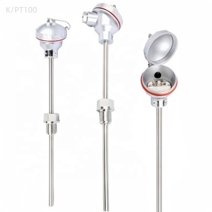 Termopar impermeable tipo K WRN, funda blindada, conjunto de termistor PT100, Sensor de medición de temperatura - Product Image 1