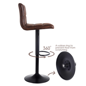 Sang trọng cổ điển Chiều cao có thể điều chỉnh ghế nhà bếp cao ghế thanh phân công nghiệp xoay thanh ghế - Product Image 3